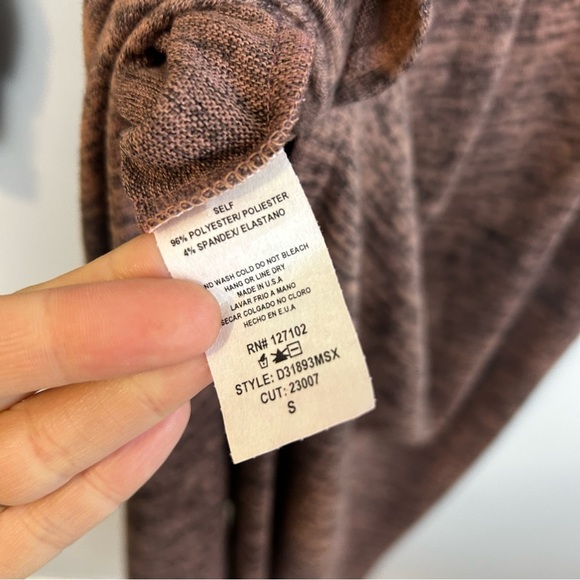 NWT Showy & Cozy Sweater Long Sleeve Tie Waist Maxi Dress Tan/Brown Size Small - Picture 13 of 13